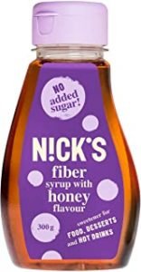 NICKS Fiber Syrup, jarabe de fibra, edulcorante alternativo de azúcar