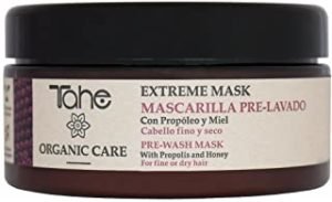 Tahe Organic Care Mascarilla Capilar Extreme Pre-lavado/Mascarilla para Cabello Fino y Seco con Propóleo y Miel